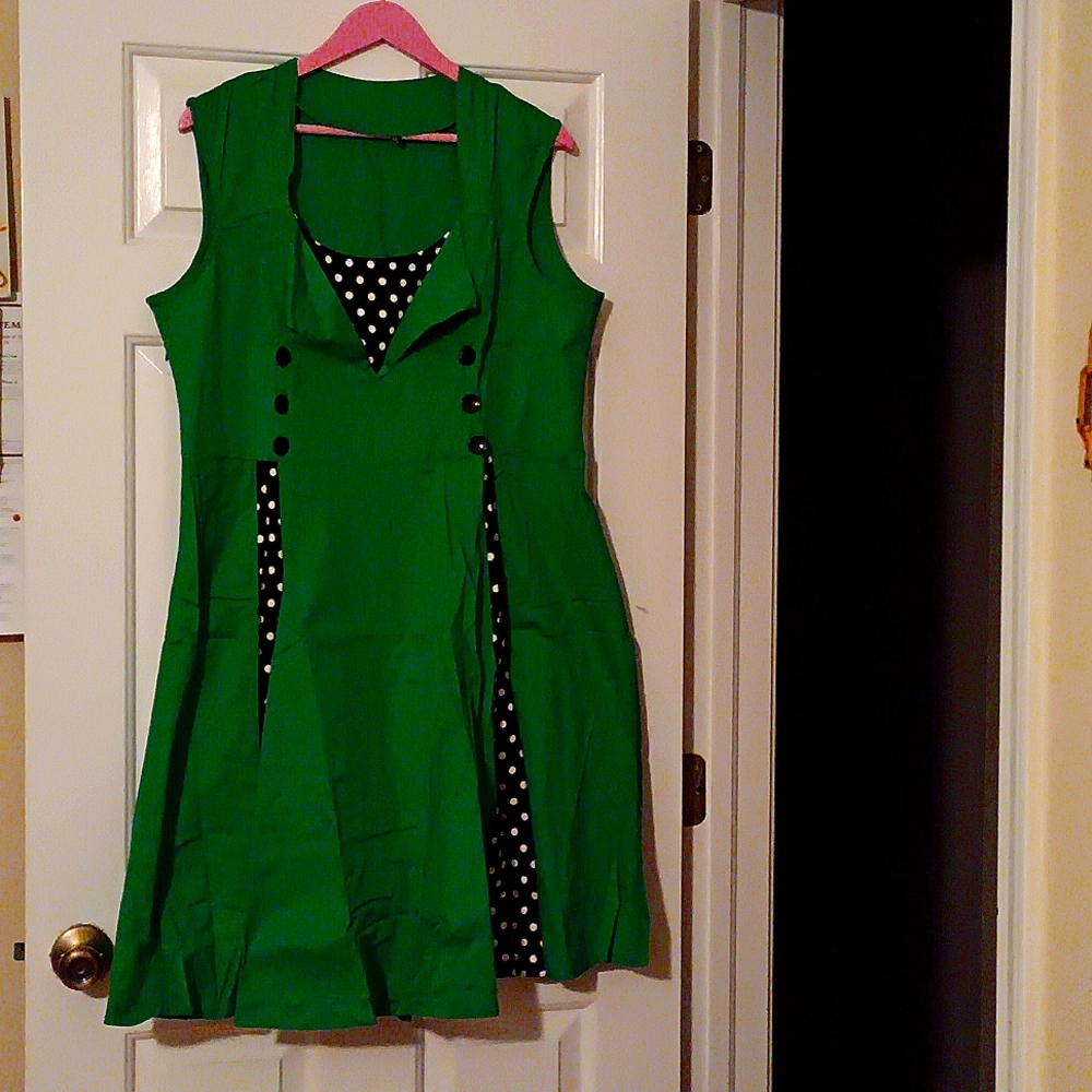 VFshow PRECIOUS GREEN DRESS SZ 4XL NEW